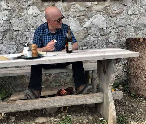 Brotzeit an der Staudacher Alm