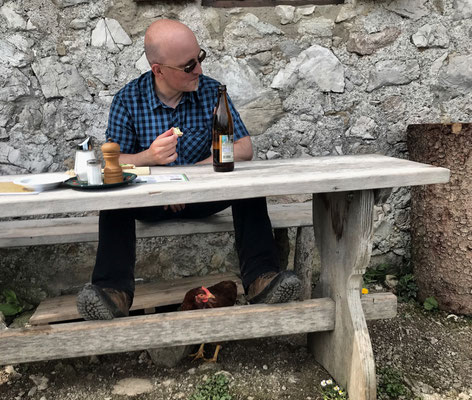 Brotzeit an der Staudacher Alm