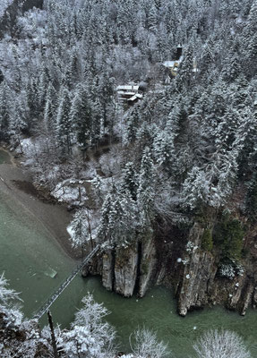 Tiefblick von der Aussichtsplattform Eibenschlucht
