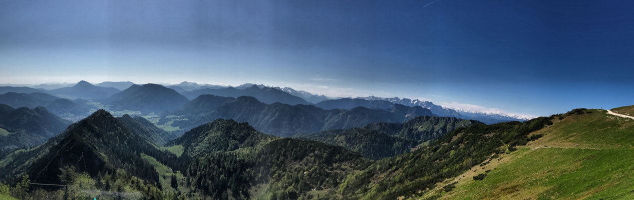 Gipfelpanorama vom Hochfelln