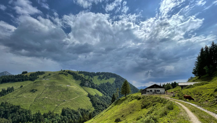 Blick zurück kurz vor dem Gipfelanstieg