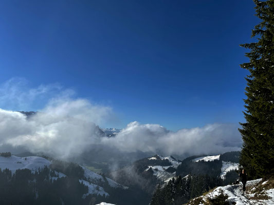 Auf dem Weg zum Wandberg