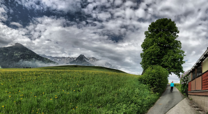 Blick zurück kurz vor Walchsee