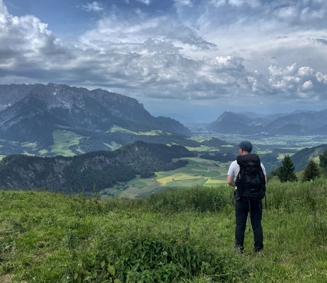 Blick ins Tal nach Walchsee