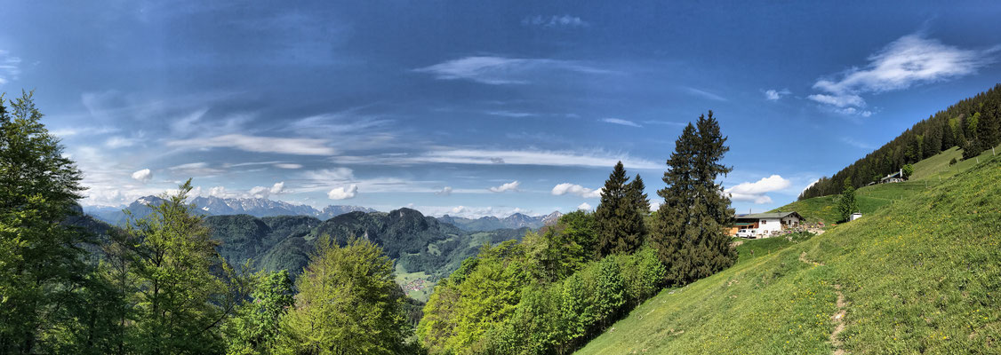 Panoramablick von der Rechenberg Alm
