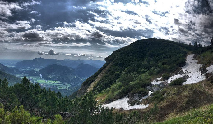 Kurz vor dem Gipfel des Breitenstein