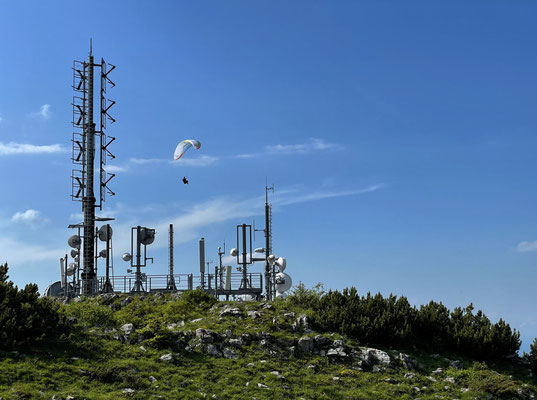 Sendeanlage neben der Hochries-Hütte