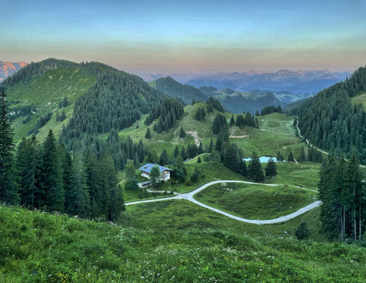 Blick zurück nach unten
