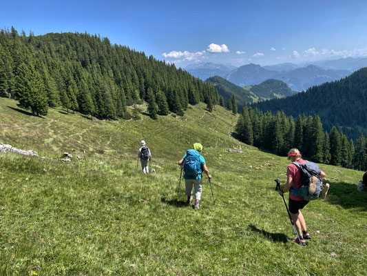 Abstieg mit Aussicht
