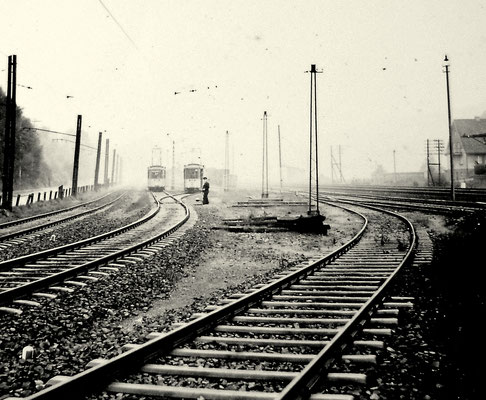 Ausweiche am Güterbahnhof Eiserfeld, Juli 1957