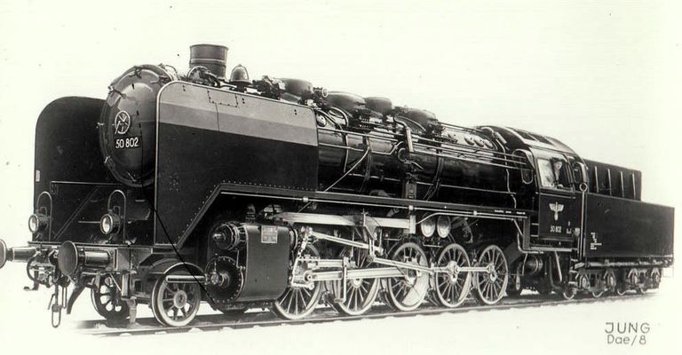 Güterzug-Dampflok 50 802 von 1941