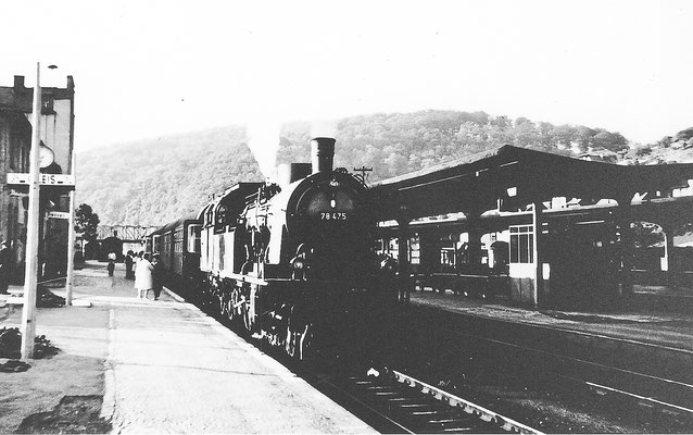 Dillenburg 1960: 78 475 Bw Friedberg mit Personenzug nach Giessen