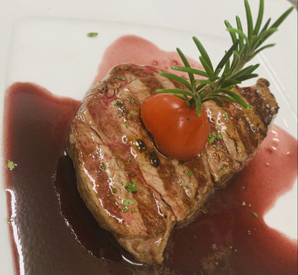 Rumpsteak alla griglia al Vino Rosso