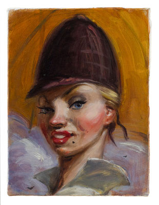 Ernie Luley Superstar, Jenny, Oil on canvas, 24 x 18 cm 
