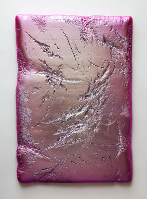 Ulrike Buhl, Zeit und Echo, 2020, mixed media, effect lacquer, mirror lacquer, polished, 180 x 124 x 9 cm