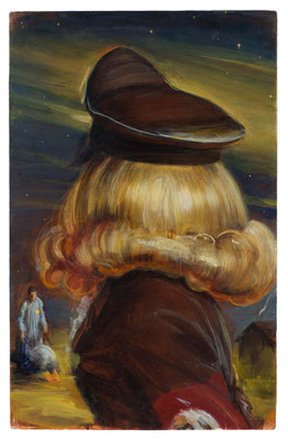 Ernie Luley Superstar, Melancholia, Oil on canvas, 75,5 x 48,5 cm