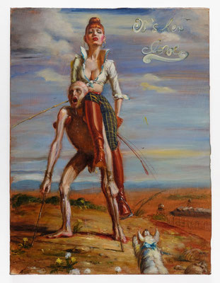 Ernie Luley Superstar, It's her Love, Oil on canvas, 30 x 40 cm 