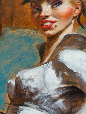 Ernie Luley Superstar, American Dream, Oil on canvas, 220 x 155 cm,  - Detail