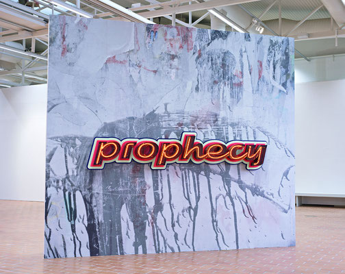 Pietro Sanguineti, prophecy, 2012, Neon, Aluminum, lacquer, 58 x 289 x 21 cm, Pori Art Museum, Finnland