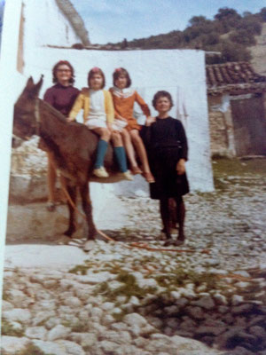 La familia con la burra
