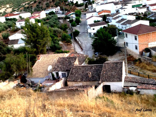 Vista del nucleo de la aldea. Desde el cortijo La Calerilla