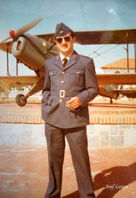 Agustín, nieto del Mamello, en el ejército del aire.