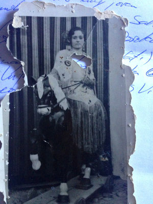 Manuela, esposa de Nicolás Bermúdez Zuheros. Cortijo Las Salinas
