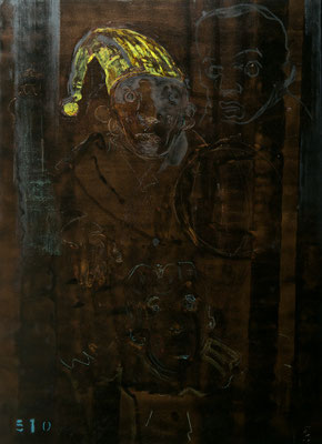 „Alpträume 1-4“, je 180x130cm, Mischtechnik auf LW, 2010