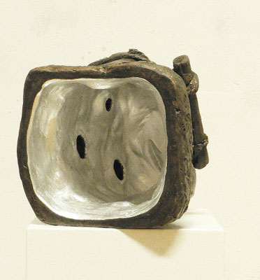 "void-silver", Gips bemalt, 2012