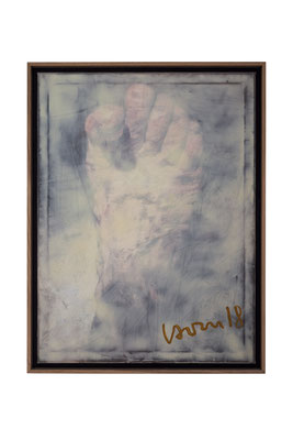 MenzelSturm 80 x 60 cm, Malbutter und Öl auf Inkjet-Leinwand, 2018