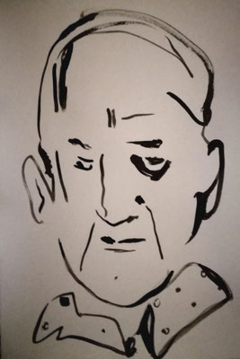 "so many me in me", 27 Teile je. 78x53cm, Chinatusche, Buntstifte, auf Bütten (Handgeschöpft) 2020