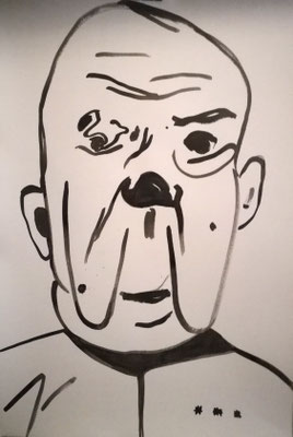 "so many me in me", 27 Teile je. 78x53cm, Chinatusche, Buntstifte, auf Bütten (Handgeschöpft) 2020