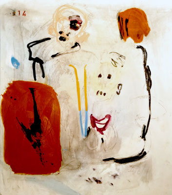 "Idol", 160x150cm, Mischtechnik auf LW, 2014