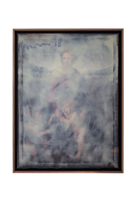 RaffaelSturm 80 x 60 cm, Malbutter und Öl auf Inkjet-Leinwand, 2018
