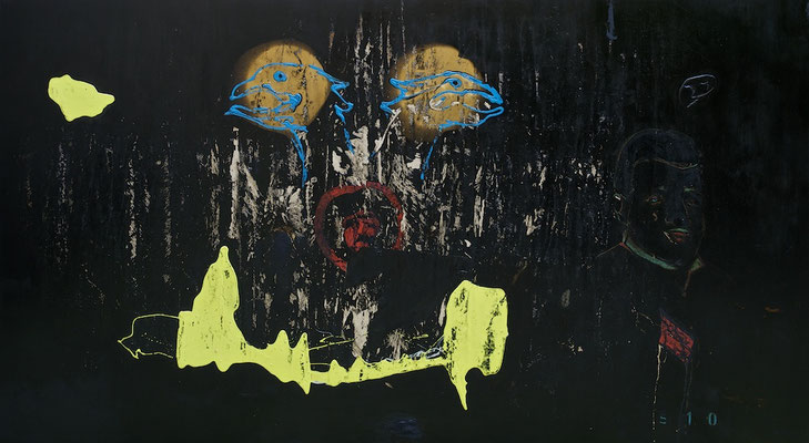 „Millimetternich“, 340x185cm, Mischtechnik auf LW, 2010-2013