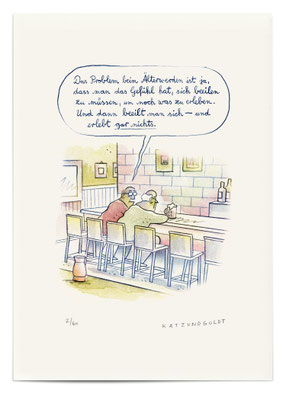 Risographie "Älterwerden"