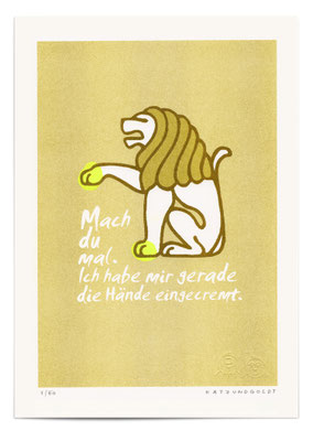 Risographie "Eingecremt"