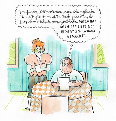 Originalzeichnung "Wozu?"