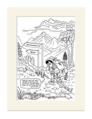 Originalzeichnung "Wegweiser"