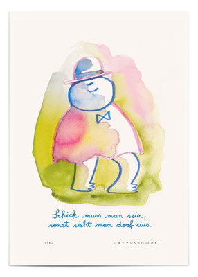 Risographie "Schick sein"