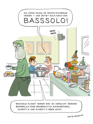 Leinwanddruck "Basssolo"