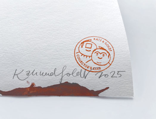 Signatur, Stempel – Rückseite "Ohne Titel #2"