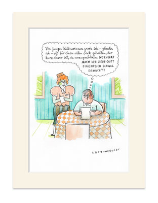 Originalzeichnung "Wozu?"