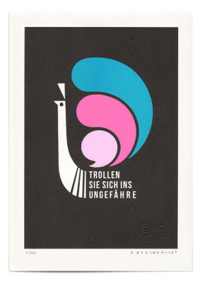 Risographie "Trollen"