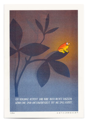 Risographie "Respekt"