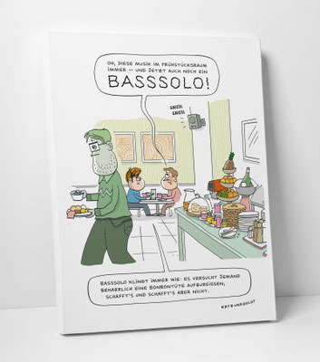 Leinwanddruck "Basssolo"