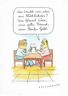Originalzeichnung "Glücksformel"