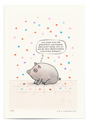 Risographie "Umkreisende Pünktchen"