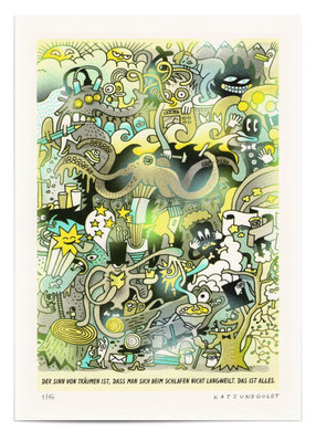 Risographie "Träume"