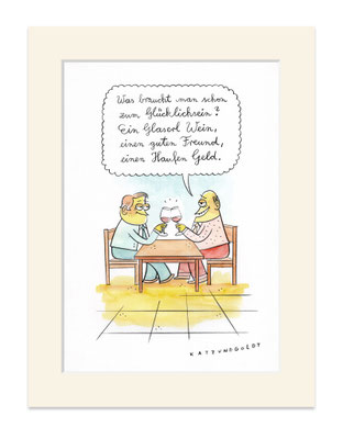 Originalzeichnung "Glücksformel"